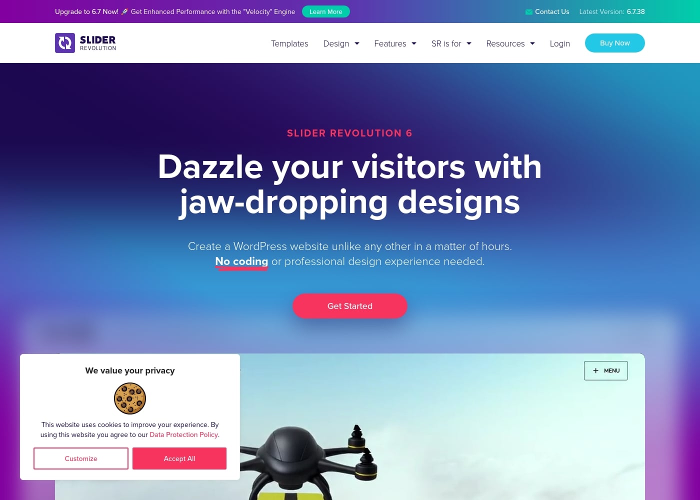 Slider Revolution首页截图