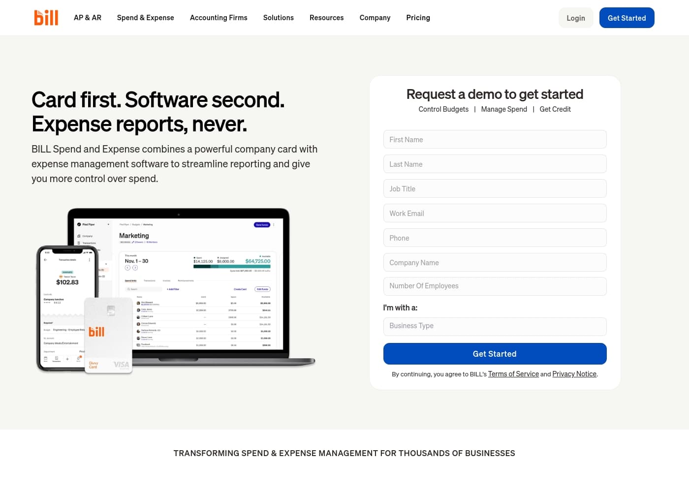 Divvyのホームページスクリーンショット