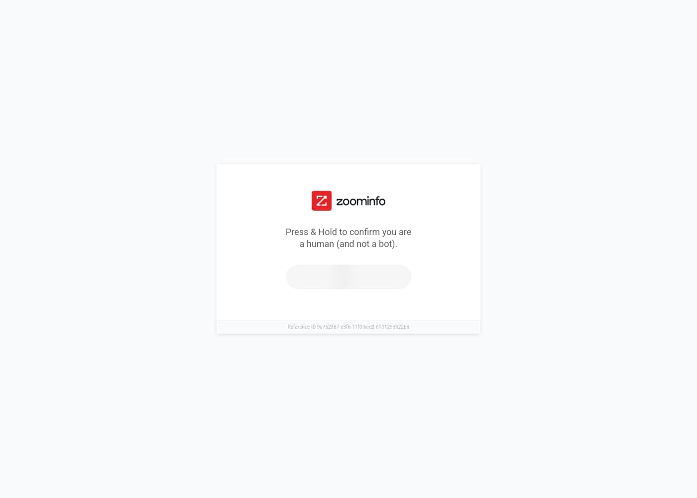 Zoominfoのホームページスクリーンショット