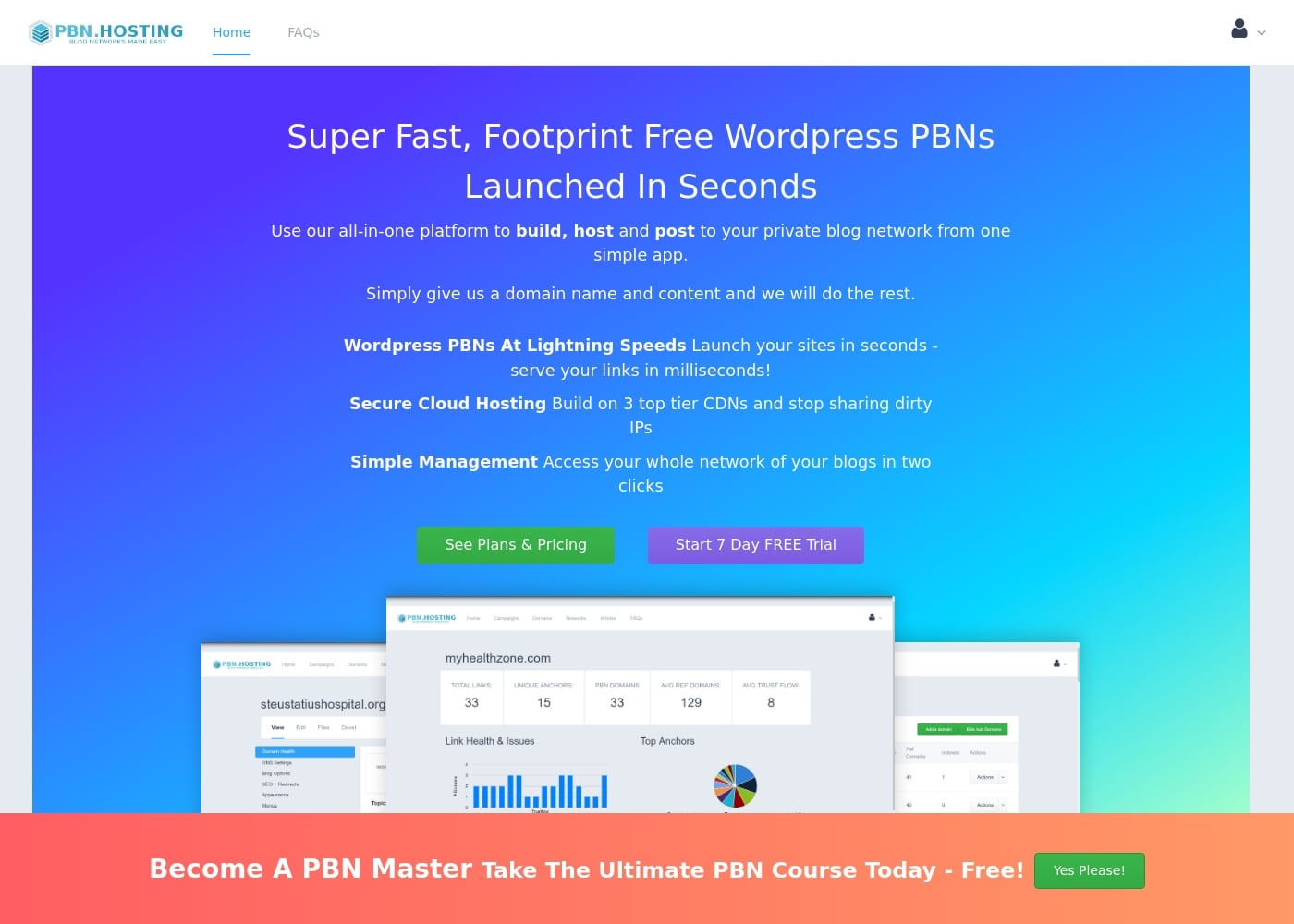 PBN.Hosting首页截图