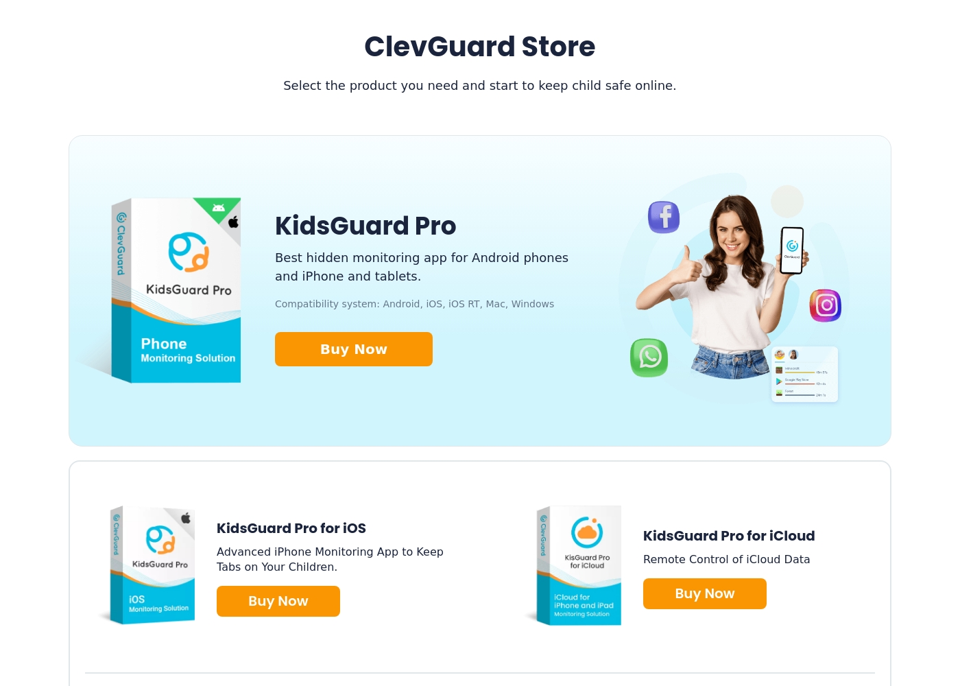 ClevGuard pricing screenshot