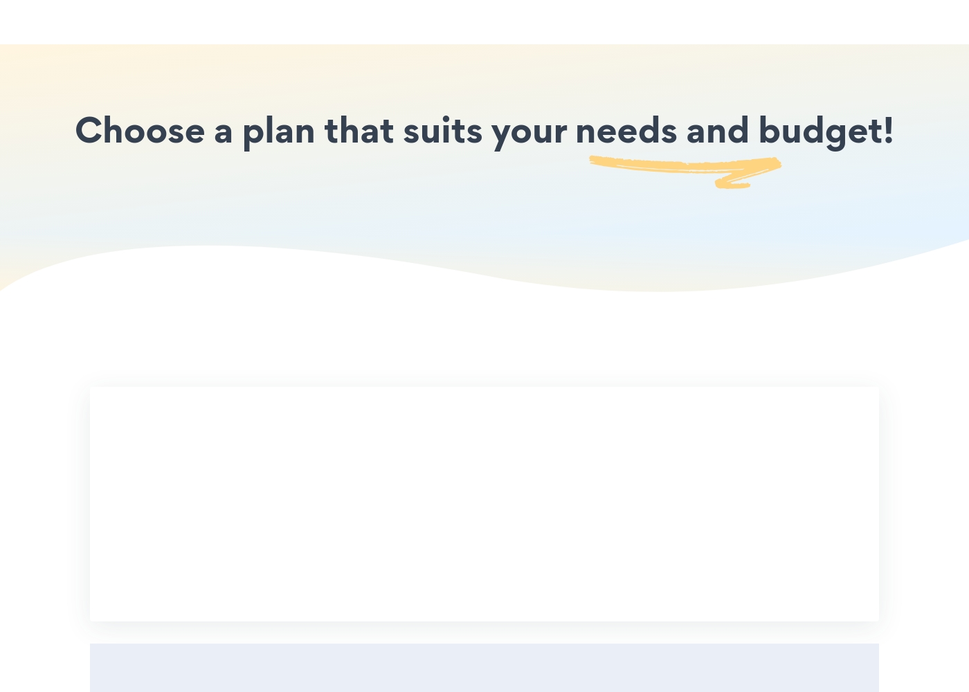 Powr pricing screenshot
