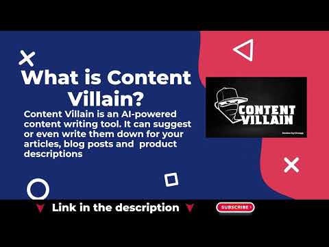 Content Villain Review – AI Powered Content Generation #ciroapp