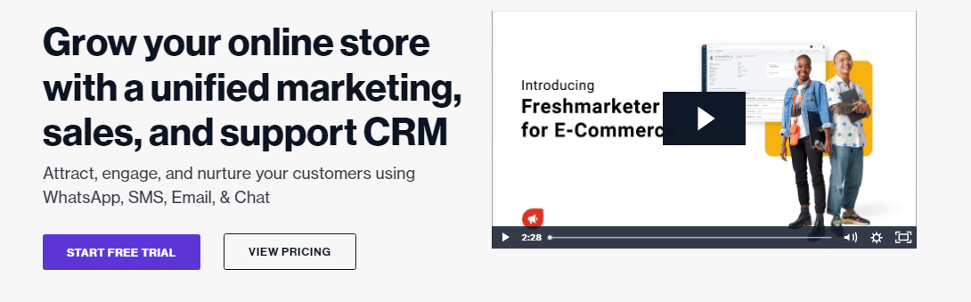 Freshworks CRM Pazarlama Bulutu