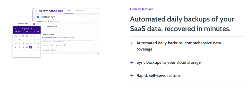 Rewind Backups Automatiska och manuella säkerhetskopior