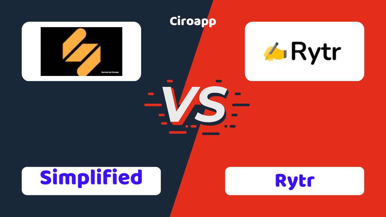 Simplified vs Rytr