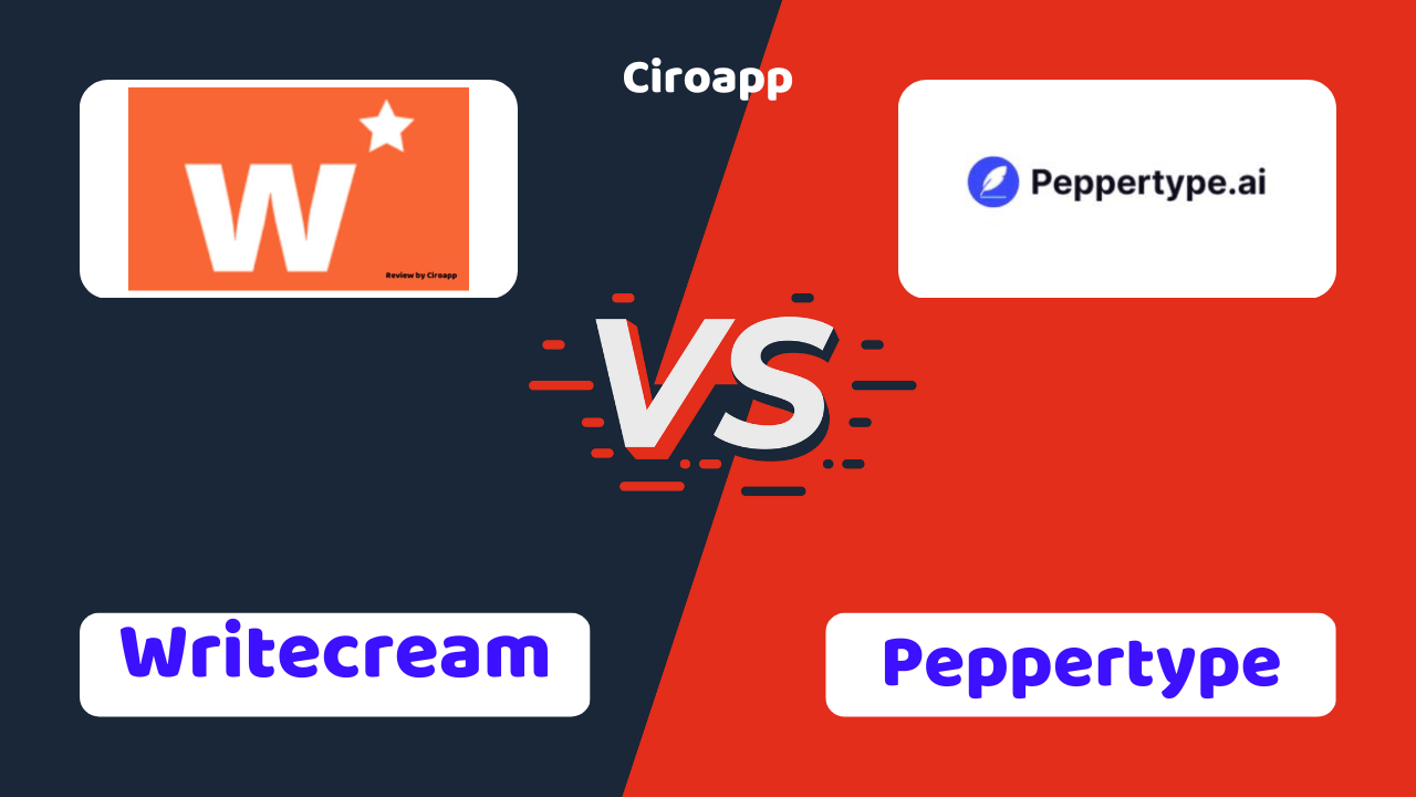 Writecream vs Peppertype