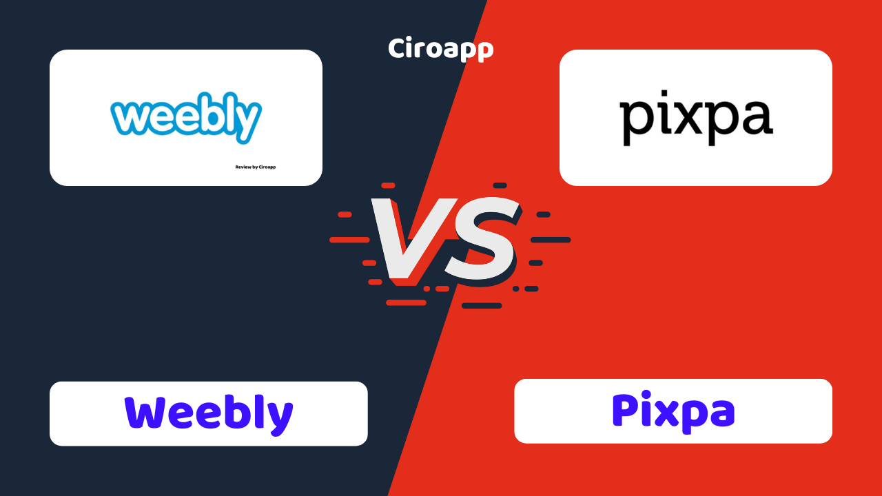 Weebly vs Pixpa