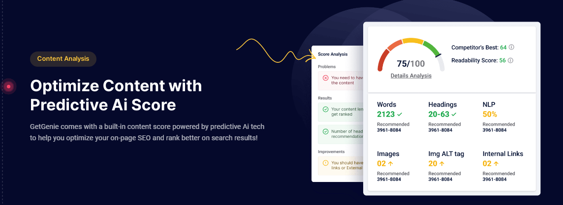 GetGenie Content Analysis