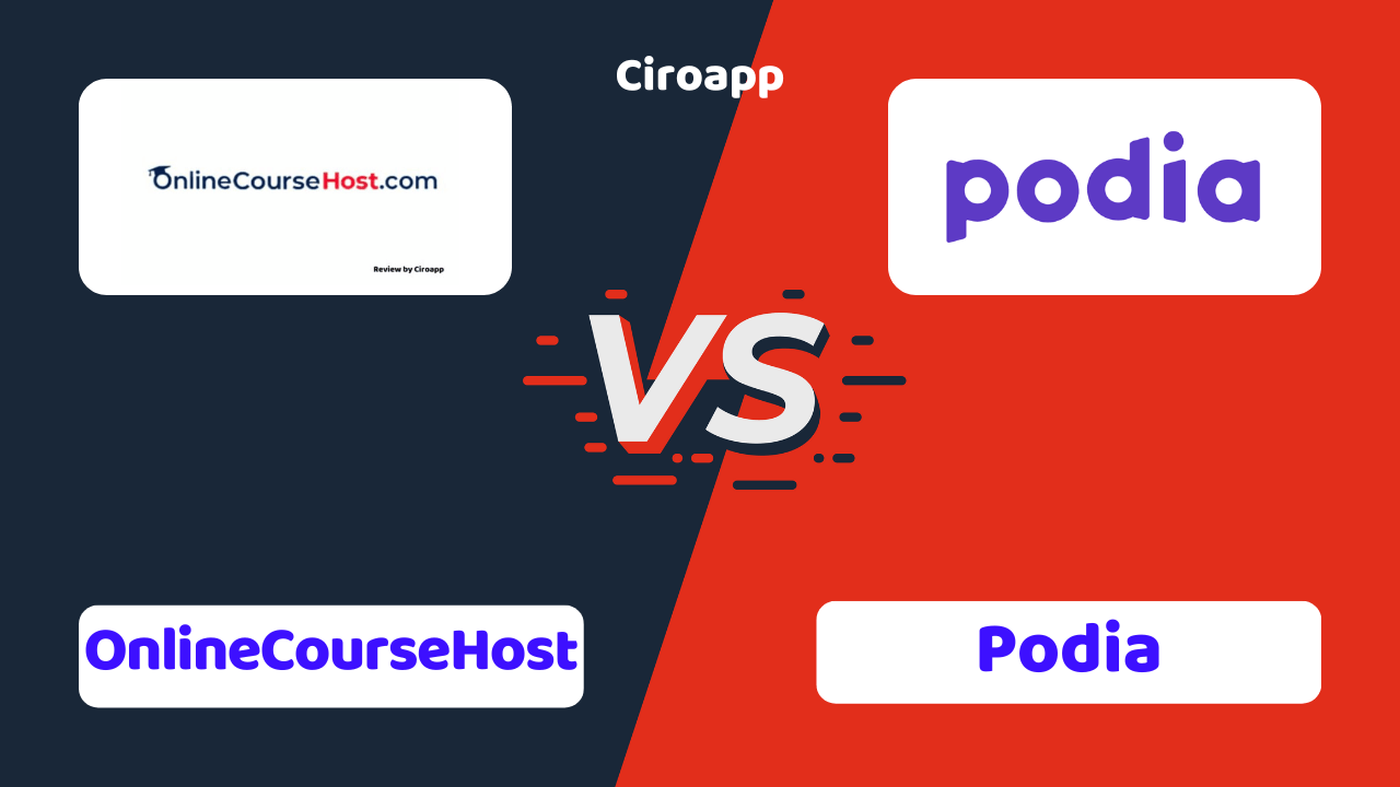 OnlineCourseHost vs Podia