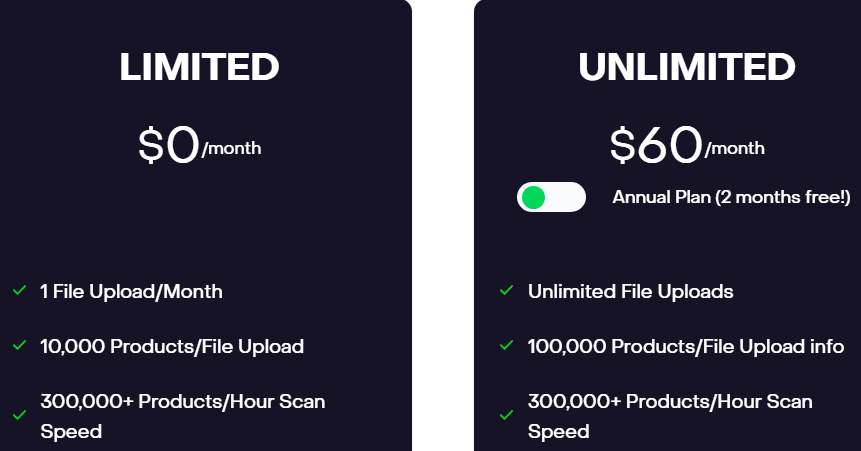 ScanUnlimited pricing