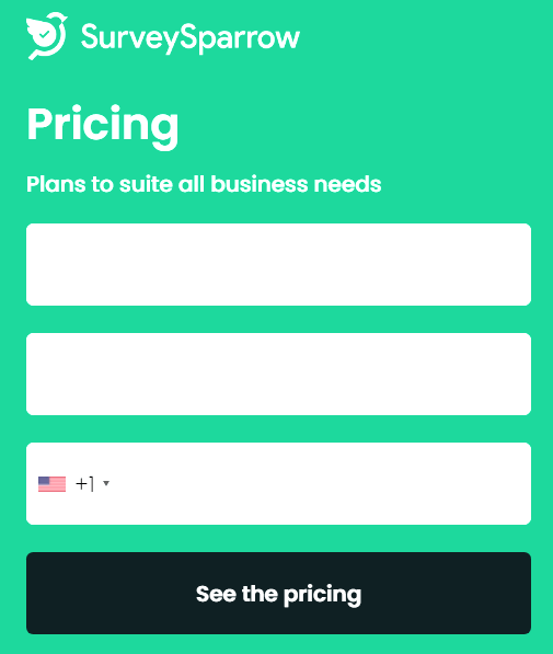 surveysparrow pricing