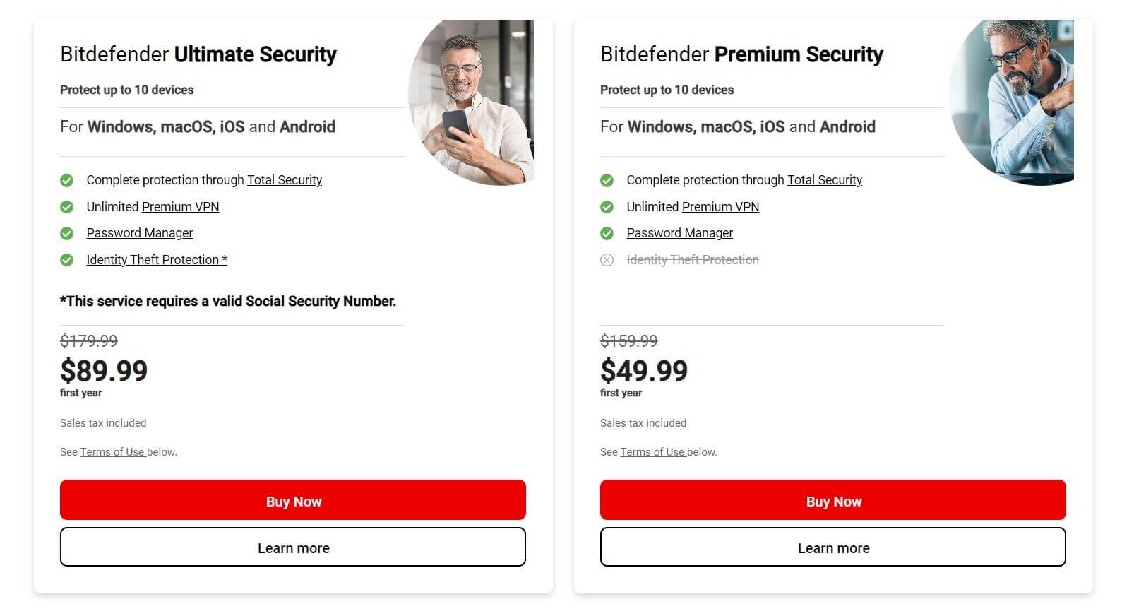 Bitdefender pricing