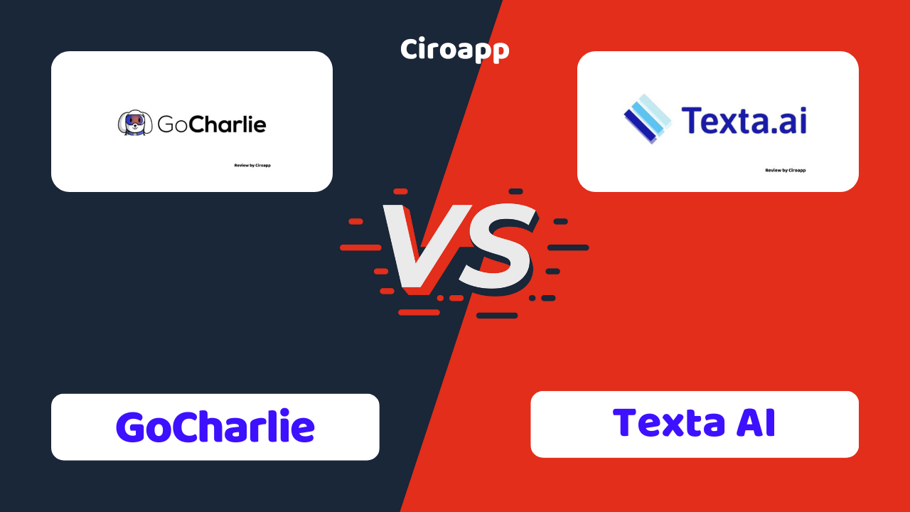 GoCharlie vs Texta AI