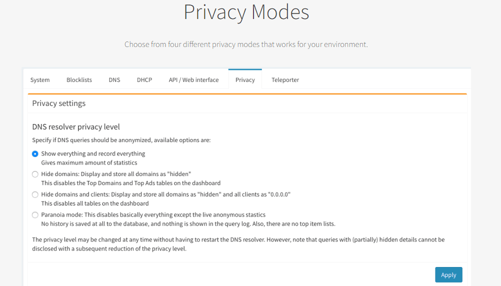 Pi hole features 3