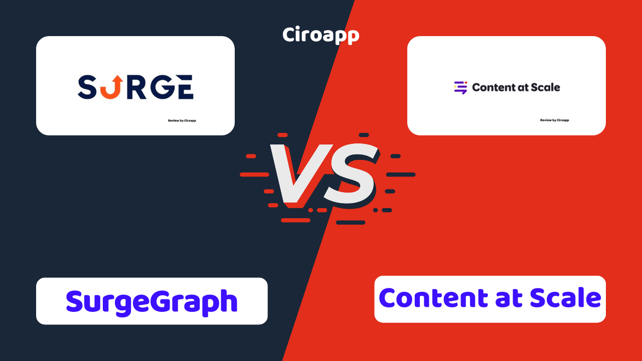 SurgeGraph vs Content at Scale