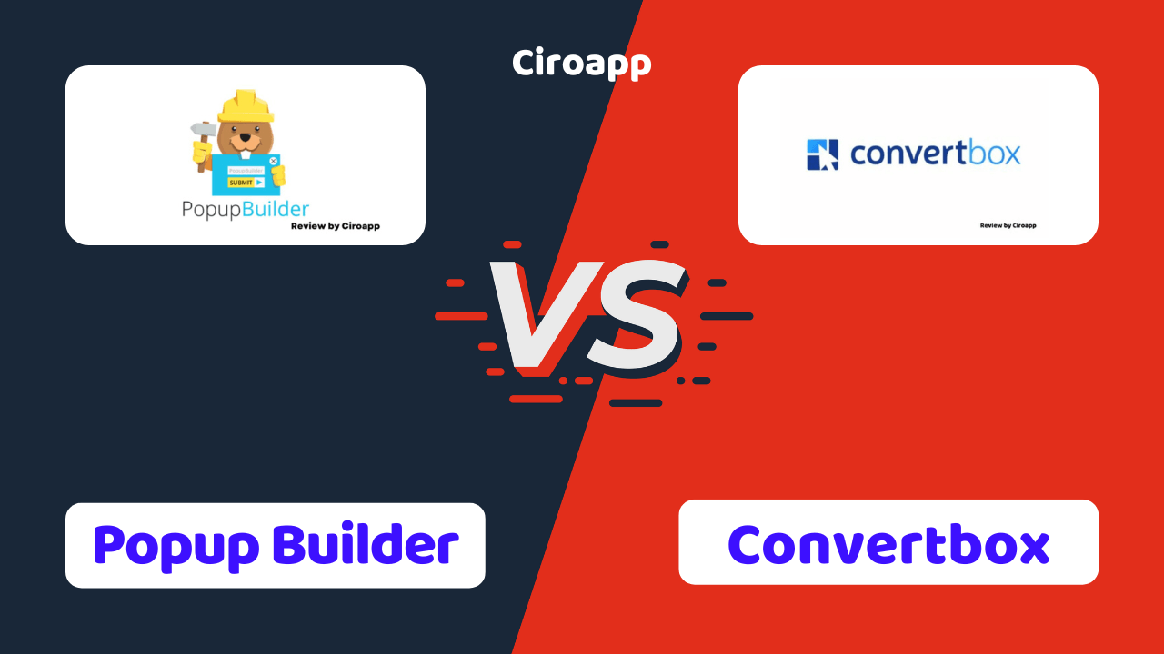 Popup Builder vs Convertbox