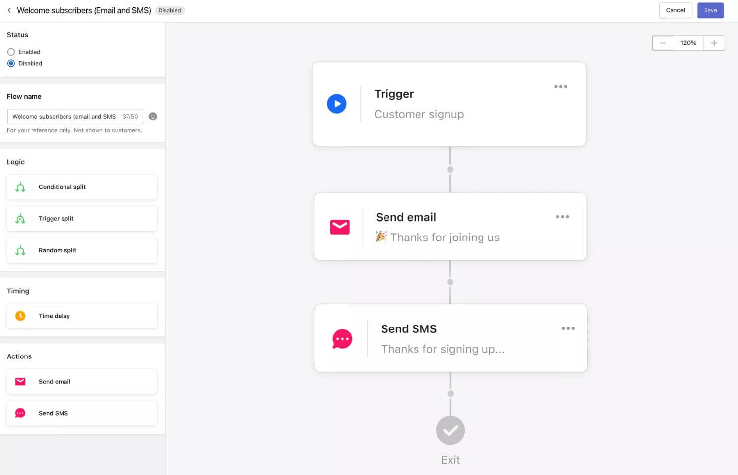 Automatización de SMS de AfterShip