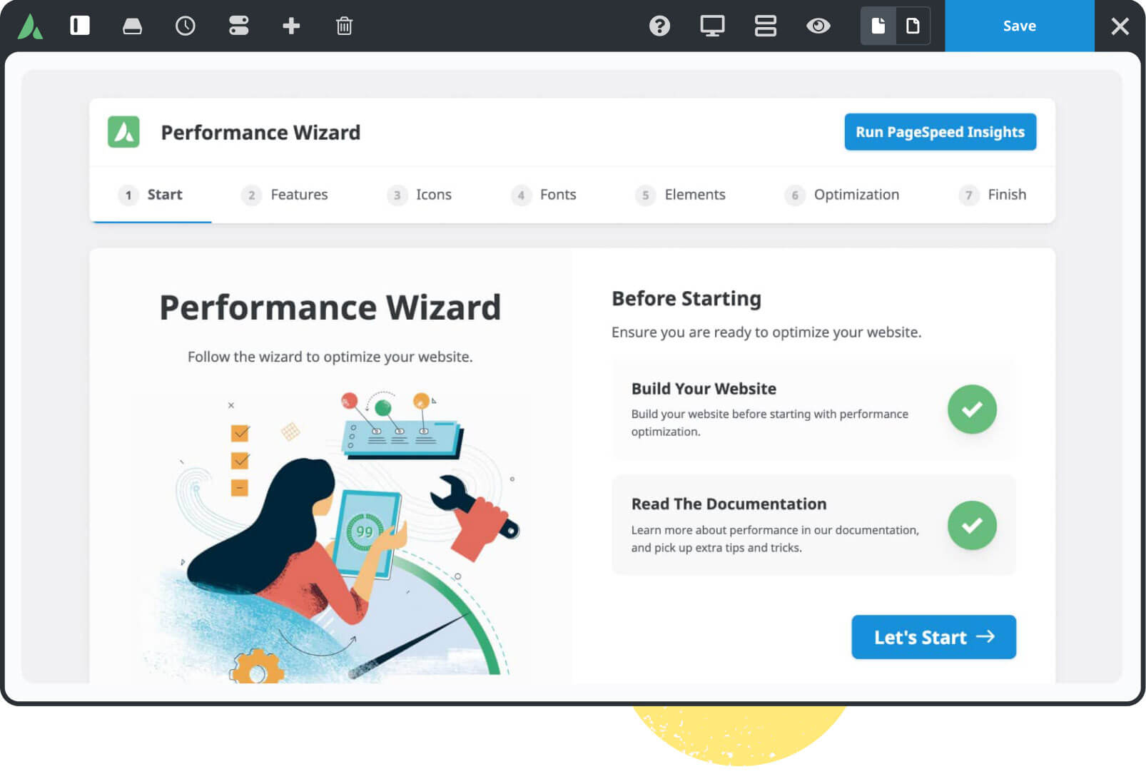 Avada performance wizard