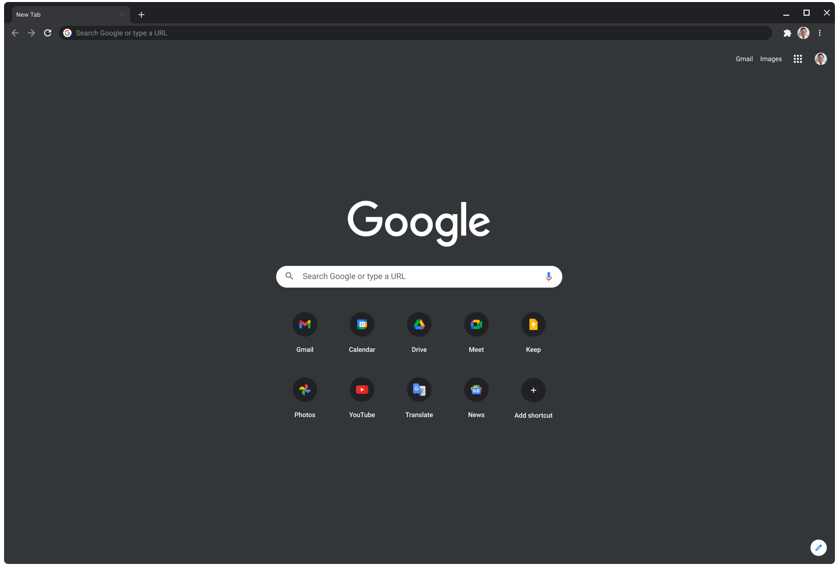 Mode sombre de Chrome