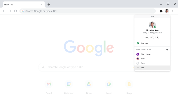 Chrome プロフィール