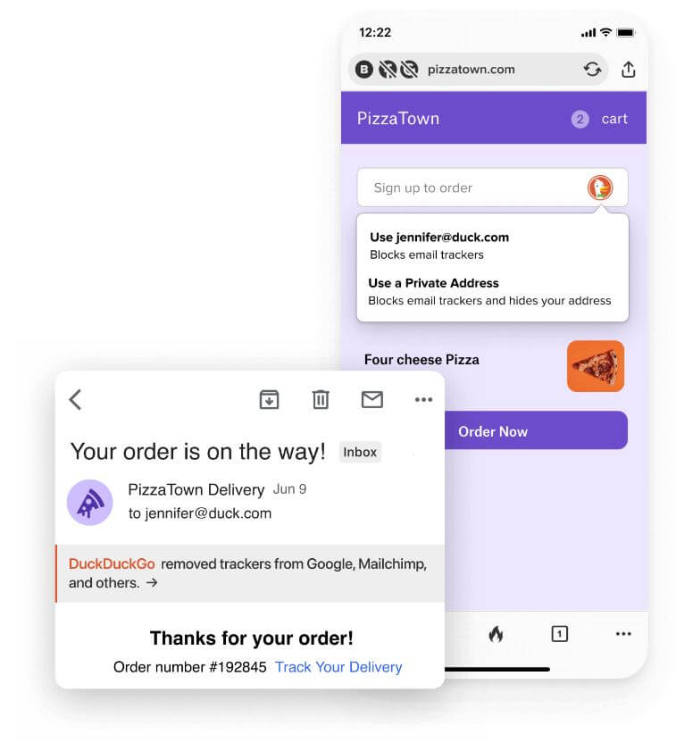 Bảo vệ email Duckduckgo