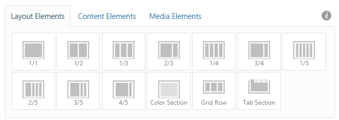 Enfold Layout-Elemente