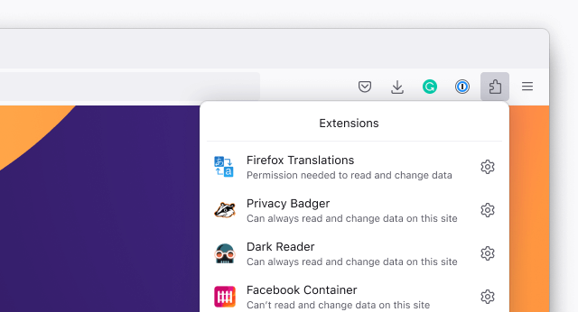 Firefox addons