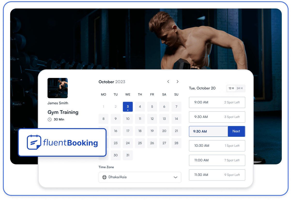 Đặt lịch hẹn FluentBooking