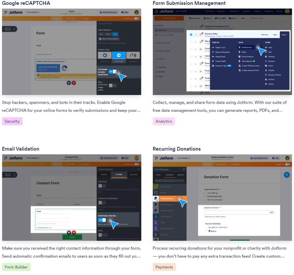 Jotform features 4