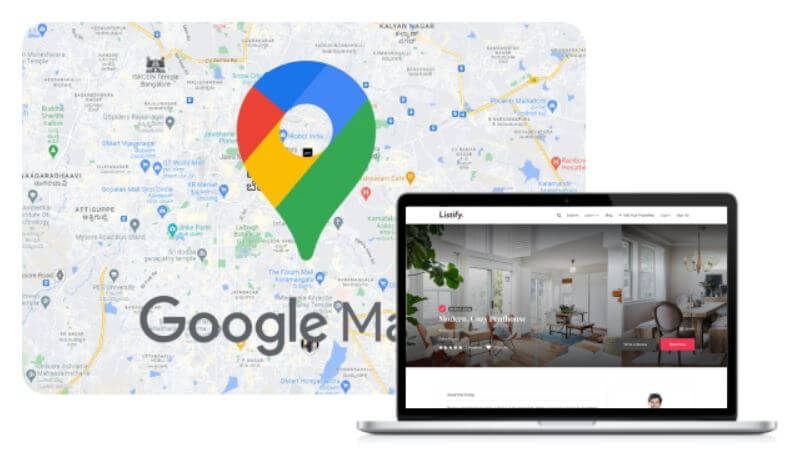 Listify google maps