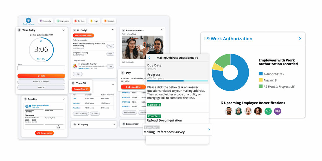 Paylocity ressources humaines