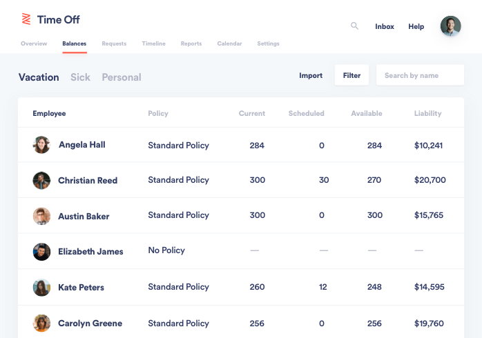 Zenefits планування часу