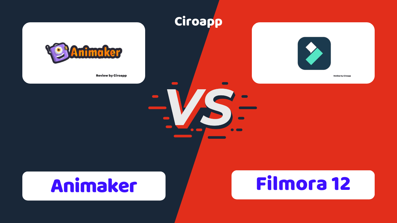 Animaker vs Filmora 12