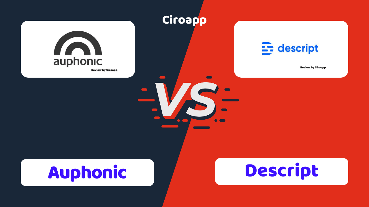 Auphonic vs Descript