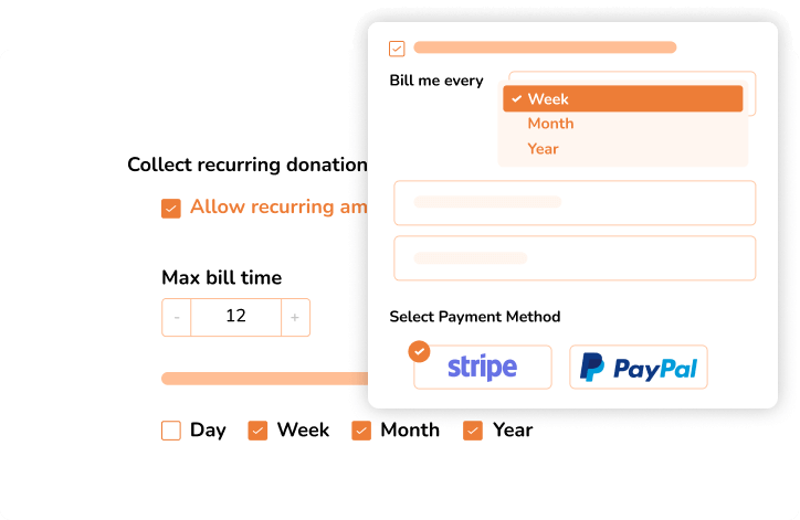 Interval de facturation préféré de Paymattic