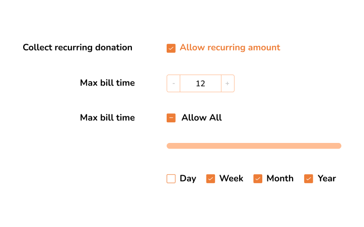 Paymattic terugkerende donaties