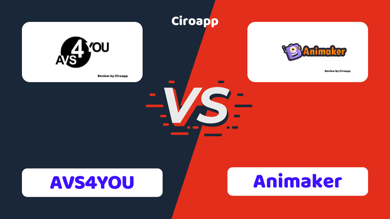 AVS4YOU vs Animaker