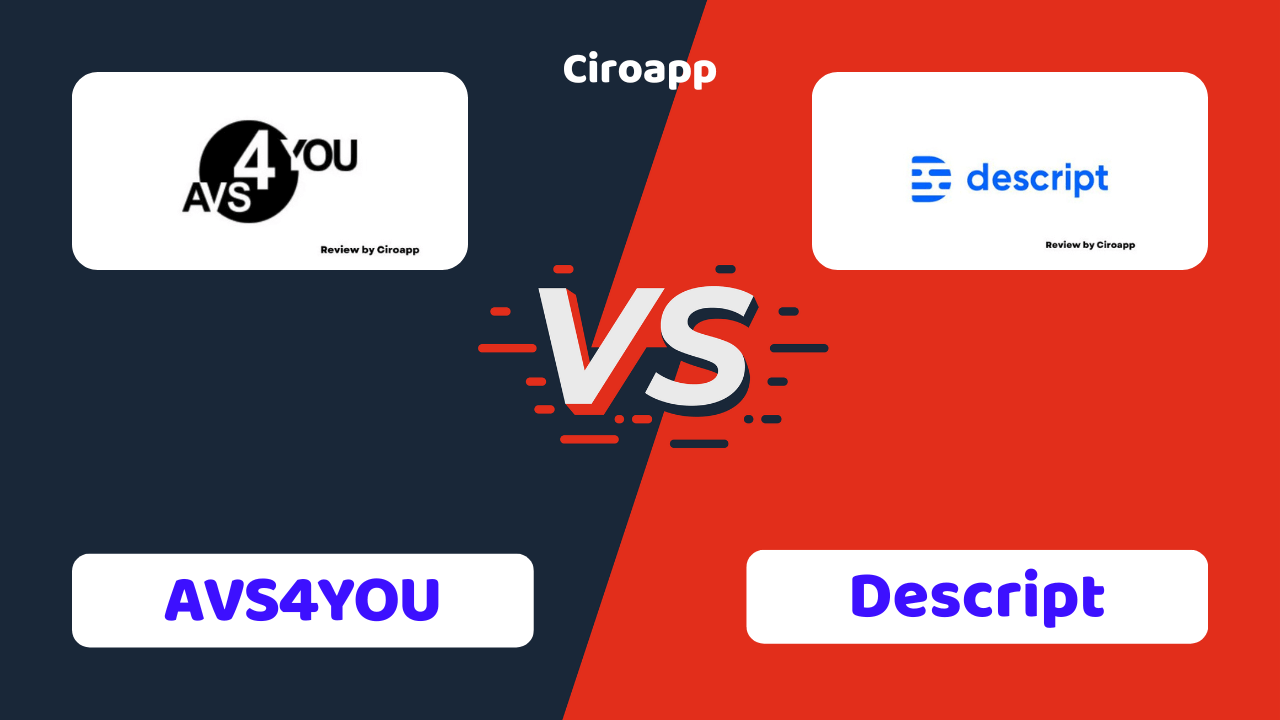 AVS4YOU vs Descript