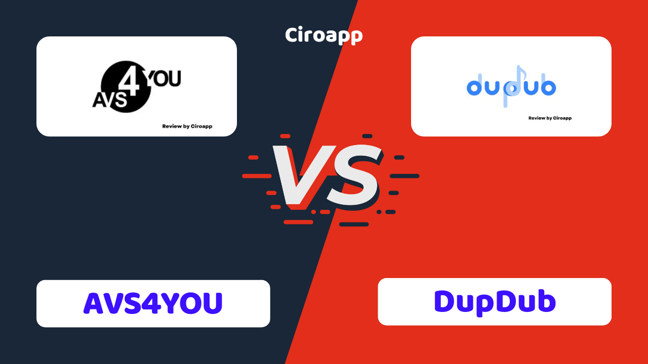 AVS4YOU vs DupDub