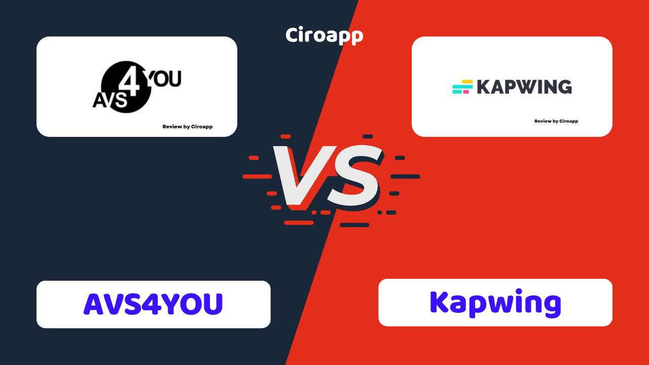 AVS4YOU vs Kapwing