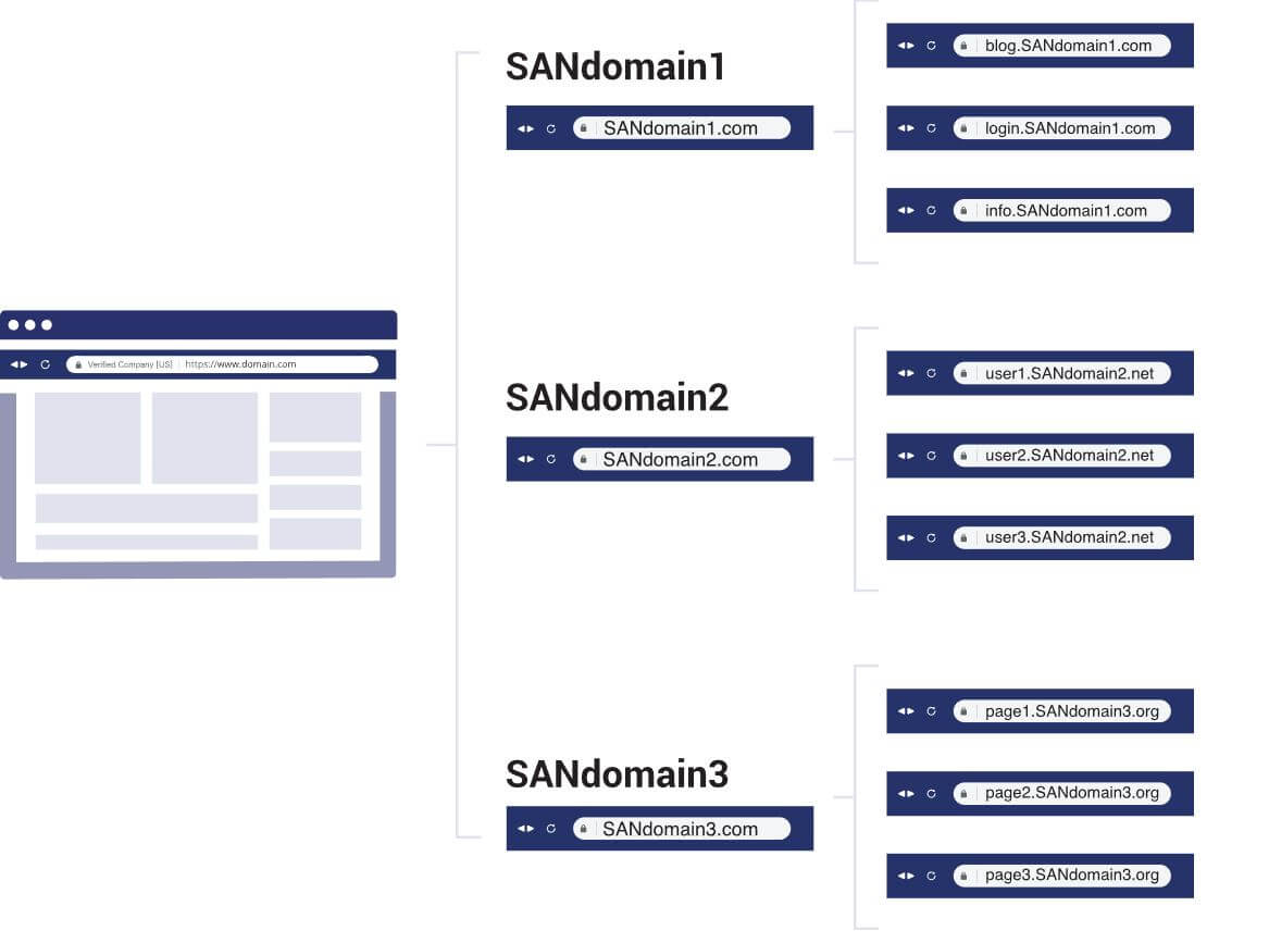 Certyfikat wildcard dla wielu domen od The SSL Store