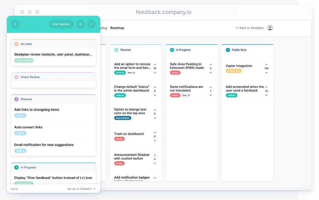 Sleekplan roadmap