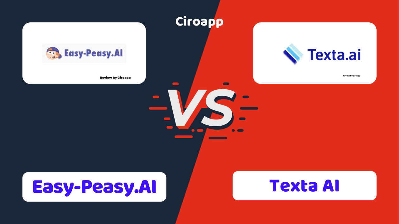 Easy-Peasy.AI vs Texta AI