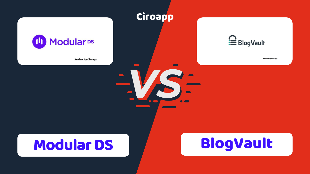 مدونة BlogVault الخاصة بـ Modular DS vs