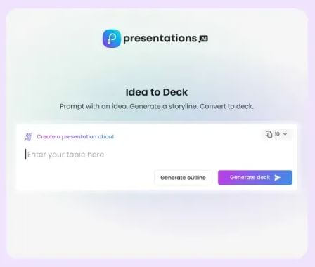 Presentations.AI AI presentation maker