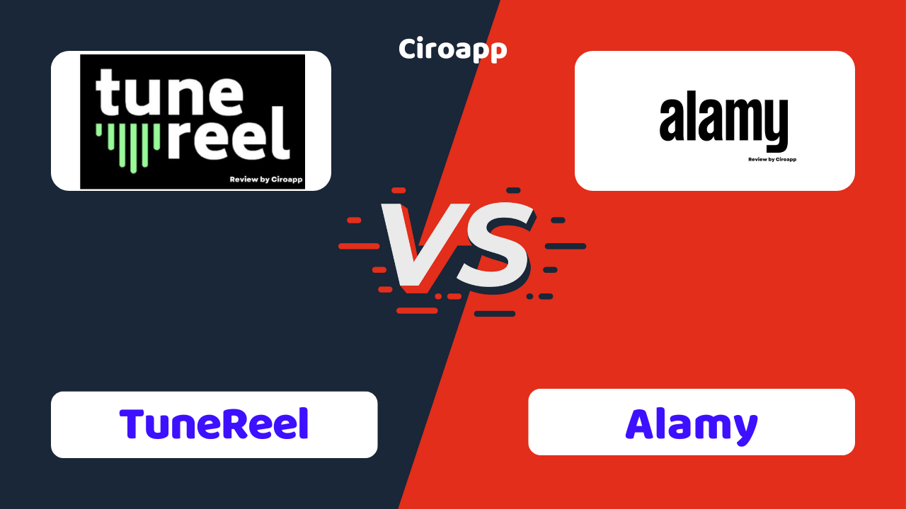 TuneReel vs Alamy