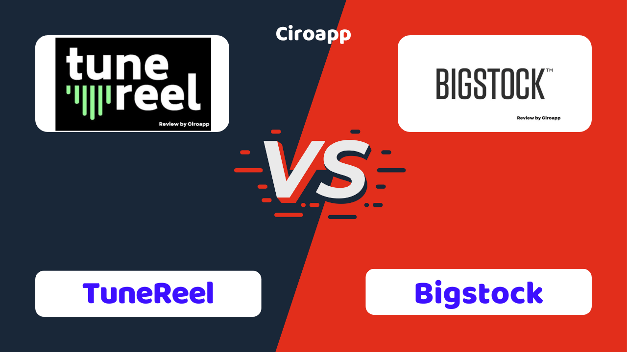 TuneReel vs Bigstock