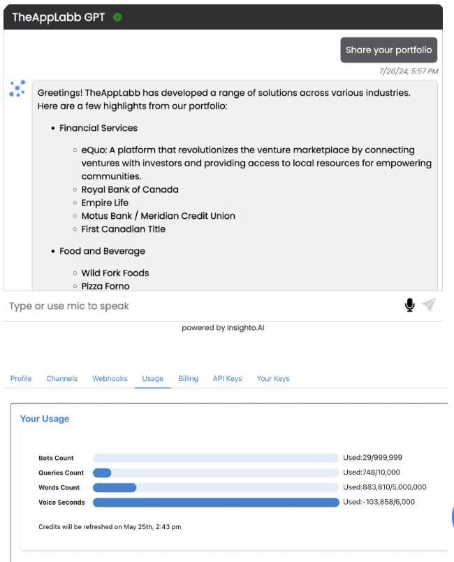 Insighto AI Chatbot