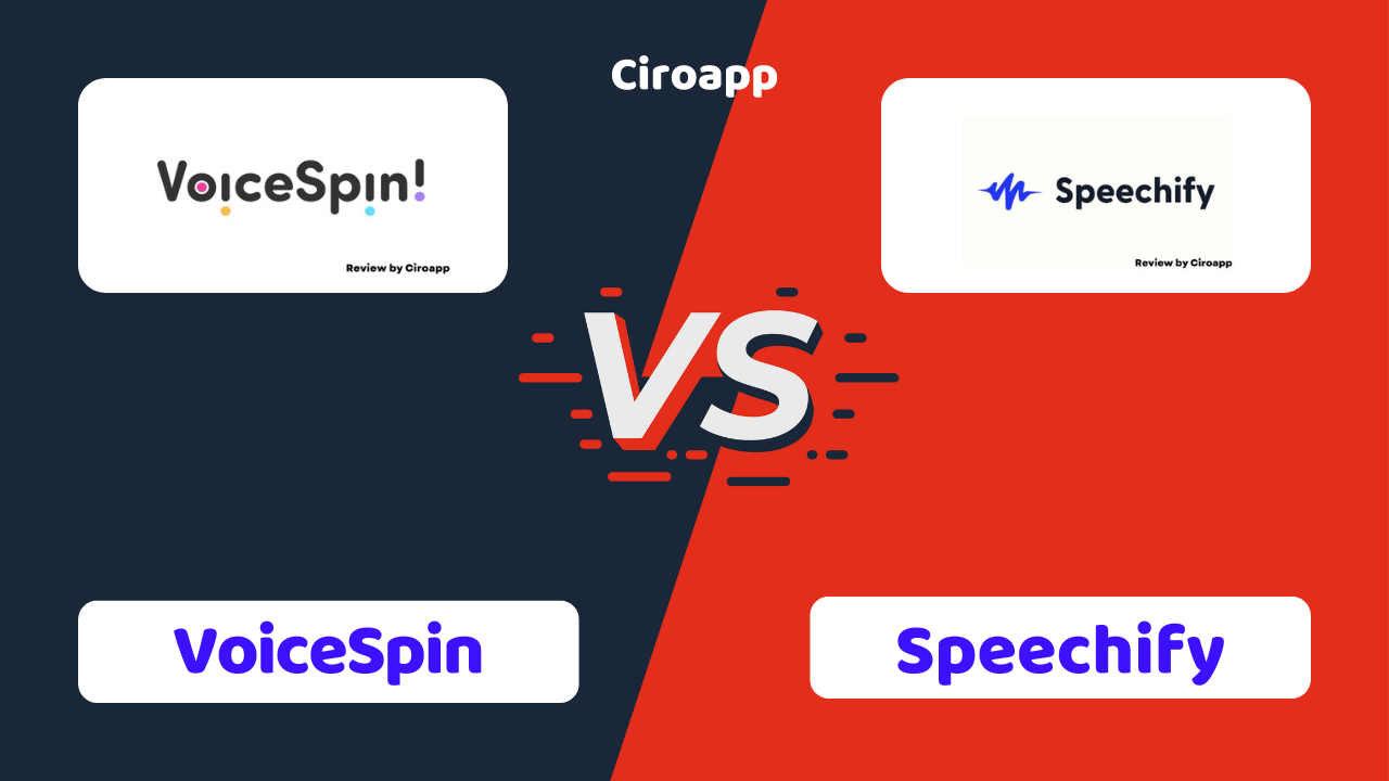 VoiceSpin vs Speechify